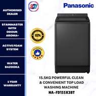 Panasonic [Ready Stock] 15.5kg Powerful Clean & Convenient Top Load Washing Machine NA-FD155X3BT