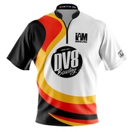 DV8 DS Bowling Jersey - Design 2008-DV8 3D Zip Collar Bowling Shirt DIY Name