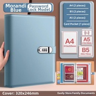 Thickened Leather Surface File Folder A4B5 Page Baby Pregnancy Archive Album Certificate Receipts Do