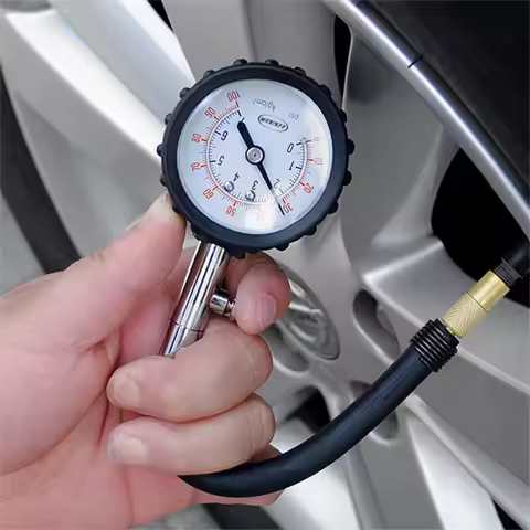 100Psi Car Tyre Air Pressure Tester High-precision Long Tube Tire Gauge Meter For Auto Motorcycle Tr