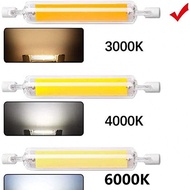 Led R7s 78mm 15w 20w R7s Powerful Spotlight 118mm 30w 40w 110v 220v Cob Lamp Bulb Glass Tube Replace Halogen Lamp Light