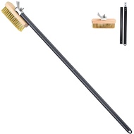 Pizza Oven Brush with Scraper Brass Bristles Pizza Brush for Pizza Oven 40.5”Pizza Stone Brush…