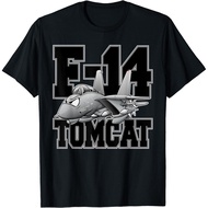 New Fashion F-14 Tomcat Naval Military Fighter Jet Aircraft Cartoon T-Shirt