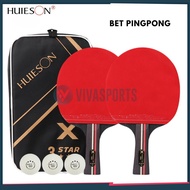 VIVASPORTS - Table Tennis Ping Pong Racket Set FREE Bag + Ball Ping Pong/ Set Premium Tennis Ping Po