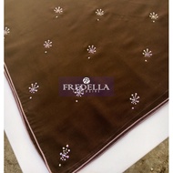 [ KLIM TEBAL EXCLUSIVE ] BAWAL TABUR ASOKA COPY SWAROZKI -  Bidang 45 Tudung Bawal Cotton Voile Batu