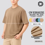 DESINCE Men Short Sleeve Man Tshirt Oversize Plain Tee Tshirt Lelaki MT 041