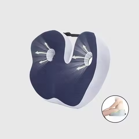 Comfort Memory Foam Office Chair Seat Cushion Pain Relief for Coccyx Hemorrhoid Tailbone Prostate Sc