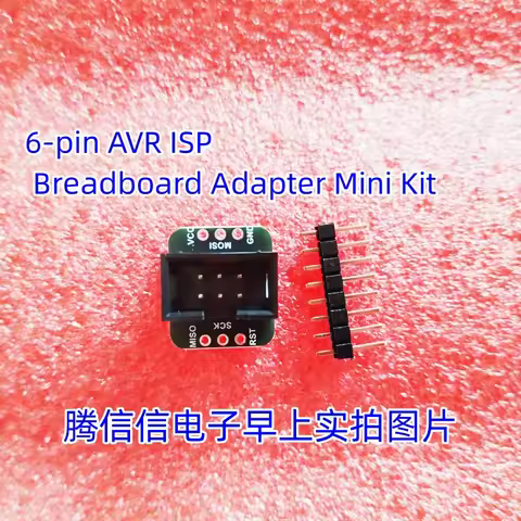 1465 6-pin AVR ISP Breadboard Adapter Mini Kit Adapter board DIP 2.54MM 2x3pin 6pin