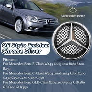 Emblem Front Grille Star Emblems For Mercedes Benz B W245 C W204 C300 C250 GLK X204 GLK300 GLK350 Lo