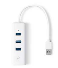 TP-LINK USB UE330 3.0 3-Port Hub & Gigabit Ethernet Adapter 2 in 1 USB Adapter รุ่น UE330