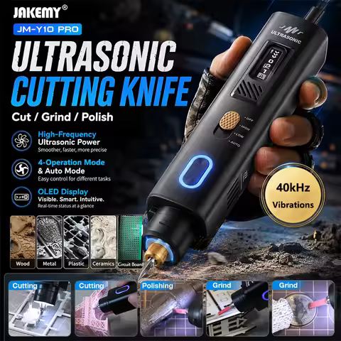 Jakemy JM-Y10 PRO Ultrasonic Cutting Knife Overheat Protection DIY Electric Cutting Carving Grinding
