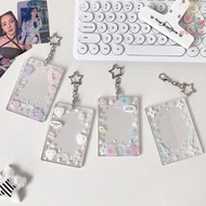 AVUKA Acrylic Photocard Holder, Protetion Cover Transparent Photo Card Case, Desktop Decoration 2.7x