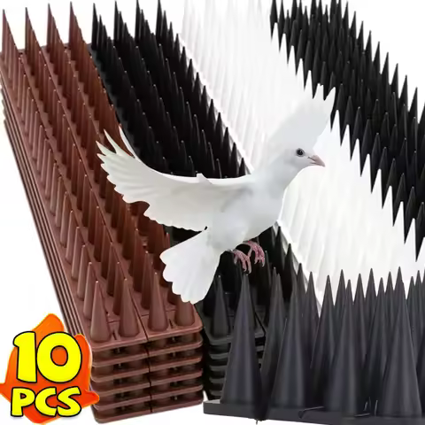 Plastic Anti-Bird Spike Outdoor Garden Bird Repellent Deterrent Spikes Fence Wall Pigeon Cat Proof P