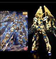 電鍍金色⚠️MG RX-0 Unicorn Gundam 03 Phenex 金鳳凰 金鳳 獨角獸高達 3號機  1/100 Bandai Master Grade UC Gold Coating P