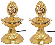 Single Layer Electric LED Bulb Lights Diya/Deepak for Pooja/Puja/Mandir Diwali Festival Decoration M