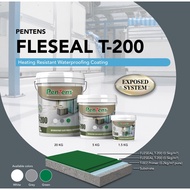 5KG Pentens T200 PRO FIBER / PENTENS T-200 Resistant Elastomeric Waterproofing Coating ( FLEX 200 )
