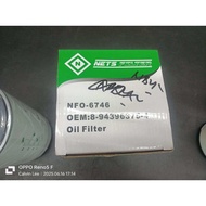 NETs Filter Isuzu Truck 6HE1 6HH1 6HK1 FVR Pro FVR34 FVR240 Oil Filter O-6746 8-94396375-4