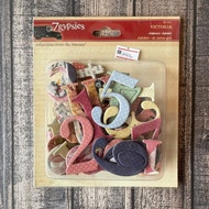 7Gypsies Chipboard Alphabet & Numbers Victoria