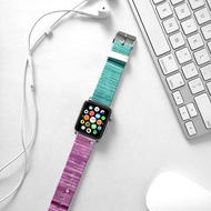 Apple Watch Series 1 , Series 2, Series 3 - Apple Watch 真皮手錶帶，適用於Apple Watch 及 Apple Watch Sport - Freshion 香港原創設計師品牌 - 雙色木紋 03