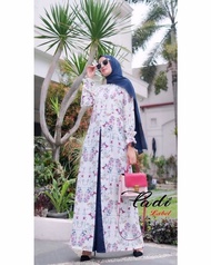 Promo gamis casual alula busui branded original padi label Diskon