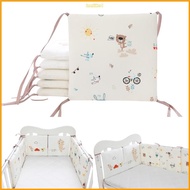 innlike1 6 Pcs Baby Soft Cotton Crib Bumper Newborn Bed Cot Protector Pillows Infant Cushion Mat Nursery Bedding