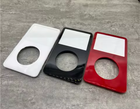 black red white plastic front faceplate housing case cover lens window for iPod 5th gen video 30gb 6