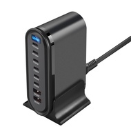 สไตล์ใหม่ 500W Desktop GaN Charger 8 พอร์ต 6C2A PD Charger FAST CHARGE 3 .0 USB Charger สําหรับโทรศั