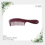 NAT Natural Purpleheart Wood Comb [9976]