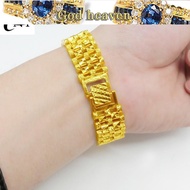 Pure yellow 916 gold men's 916 gold bracelet factory direct men's fashion 916 gold European and American watch salehot