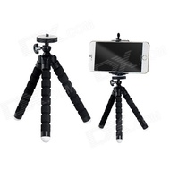 360  Rotating Octopus Style Tripod for Samsung / 2.3~5.7&amp;quot  Mobile Phones - Black
