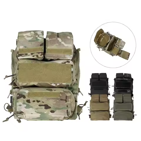 TMC Tactical Vest Zipper Pouches Multicam Limited Edition for Tactical Vest 16-19 AVS JPC2.0 CPC TMC