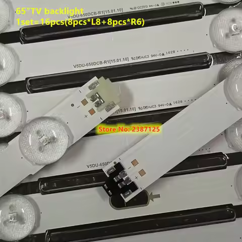 New 16PCS LED Strip V5DU-650DCA-R1 V5DU-650DCB-R1 BN96-39667A BN96-39668A UA65KU6000 UE65KU6000 UE65