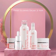 Latest stock of LS Skincare Brightening Booster Glowing Package in 3 Days BPOM PACKAGE 4