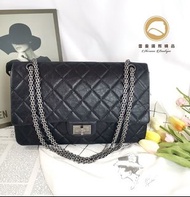 【雪曼國際精品】CHANEL 復古菱格紋小牛皮鎖釦銀鍊2.55口蓋包，未使用，二手9.8成新，現貨