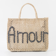 The Jacksons AMOUR 字母包-Natural&Charcoal /Ｌ
