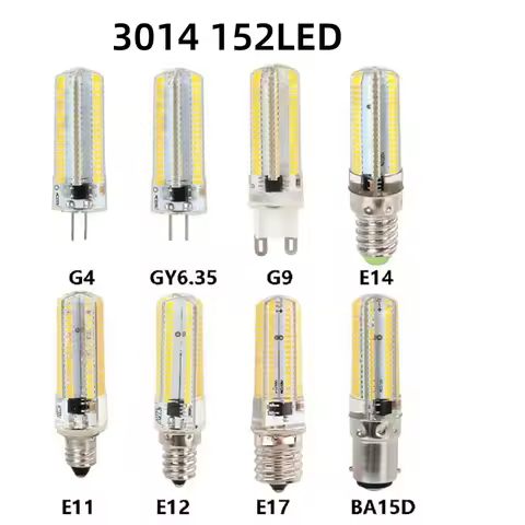 9W G4 G9 GY6.35 LED Dimmable Bulb 6W 12V 110V 220V Light SMD 3014 Chandelier Spotlight Replace 15W C