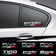 2Pcs Car Body Sticker For Fiat Abarth 500 500X 500e Punto Bravo Argo Tipo Panda Accessories
