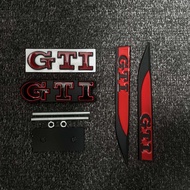 3Pcs 3D Metal Car Trunk Logo Sticker Grill Emblems Badge Decals For VW Golf 2 3 4 5 6 8 MK2 MK3 MK4