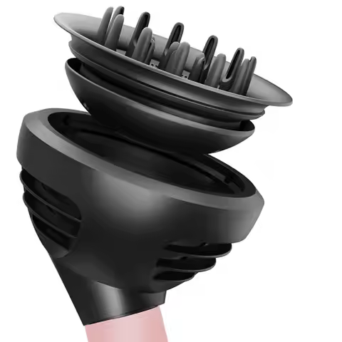 A83G-Wave Curl Diffuser Attachment For Dyson Airwrap HS01 HS05 For Air Wrap Id HS08, Two Airflow Dom