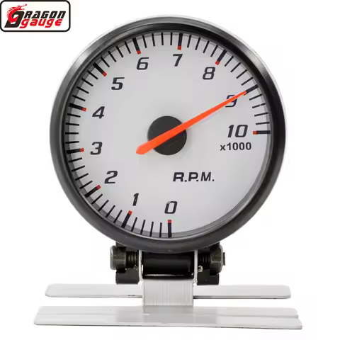 Dragon 60MM Blue Light Auto Racing Modification Car Tachometer 10000RPM Gauge Engine 4/6/8 Cylinder 