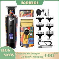 Kemei KM-MAX5090 Hair Clipper Blending Fade Wired Electric Trimmer Graffiti Haircut