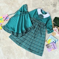 Kindergarten school uniform set hijab/ kindergarten school uniform/ preschool school uniform