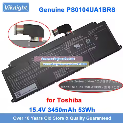 Genuine PS0104UA1BRS Battery for Toshiba CS40L-K12 Dynabook Tecra A40-J A50-J PORTEGE X40-J Portege 