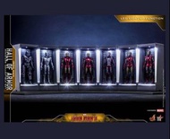 全新.鋼鐵俠Hot toys Iron Man 3 - Iron Man Hall of Armor Miniature Collectible_MMCS012_漫威鋼鐵人MK1-MK7格納庫3全套人
