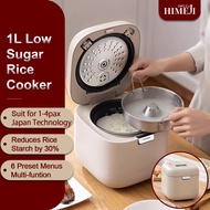 HIMEJI 1L Low sugar/ Low GI Rice Cooker | Latest Japan Patented Technology | Suit for 1-3 pax |Local 1 year warranty | Diet friendly | Healthy Lifestyle | Nordic &amp; Minimalistic designs | SG Local warranty &amp; ready stock | SG Safety Mark