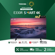 [NEW LAUNCH] Toshiba 43-75 inch 4K UHD Smart TV / Dolby Atmos / Regza Engine / Television - E330R