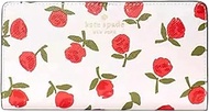 Kate Spade Dana Large Slim Bifold Wallet Saffiano Festive Rosette Print, Multi, Bifold Wallet