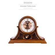 DOGENI นาฬิกาตั้งโต๊ะไม้ Wooden Table Clock (TCW005DB)