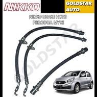 Nikko Brake Hose 9004A-94072 9004A-94042 9004A-94073 Front & Rear Brake Hose for Perodua Myvi