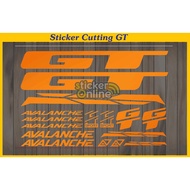 GT BIKE AVALANCHE STICKER CUTTING FRAME GT BIKE